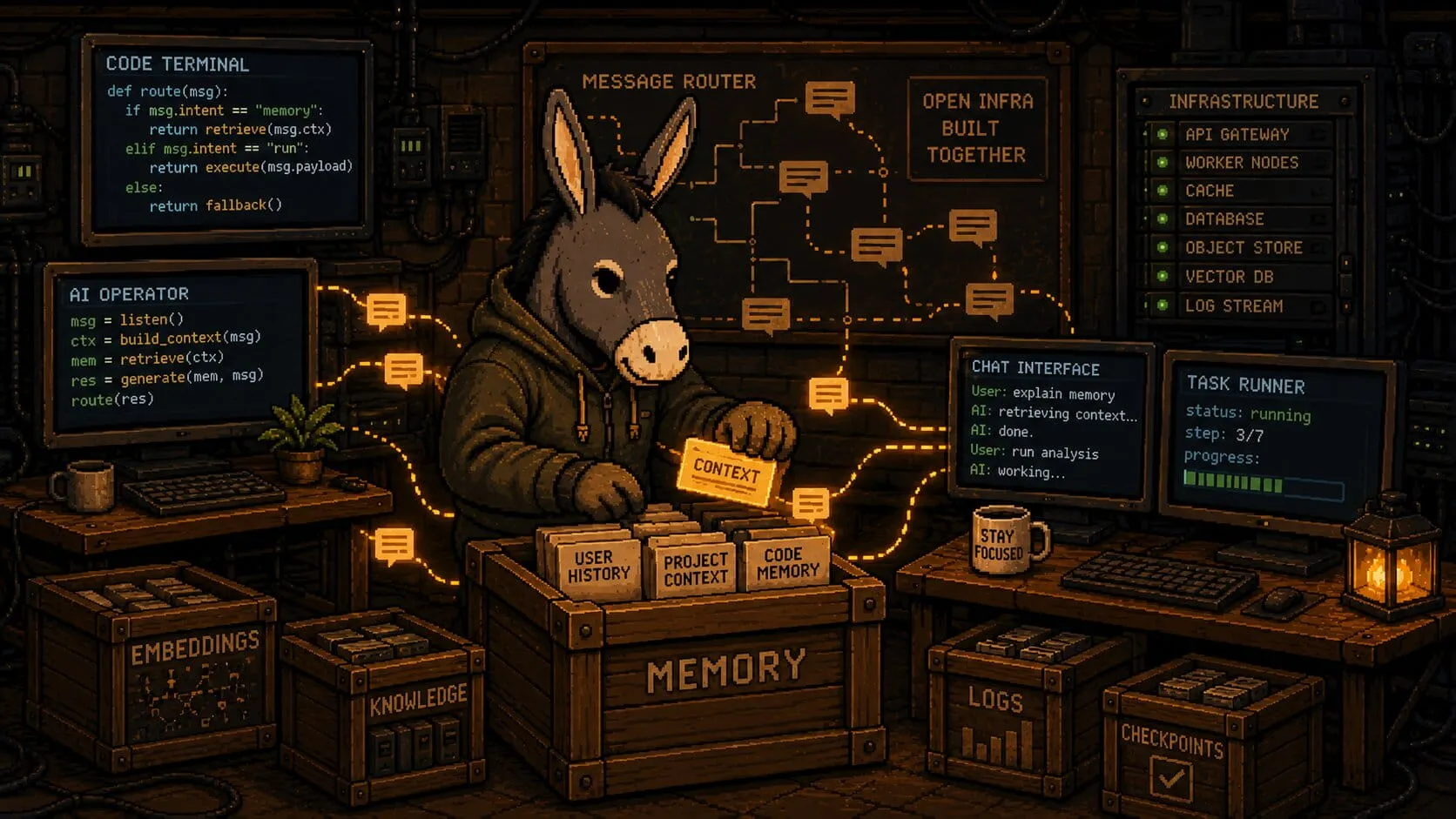 OpenDray memory and routing visual